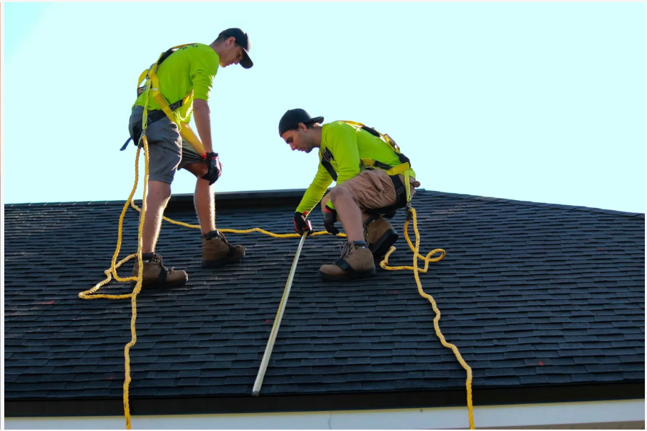 Roofing work